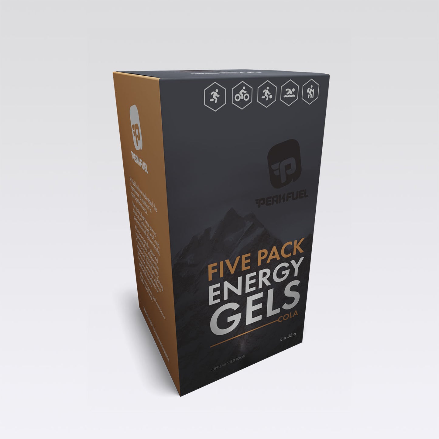 PEAKFUEL Cola 35g Energy Gels - Box of 5