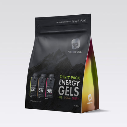 PEAKFUEL Energy Gel 30 Pack - Lime Cola Berry